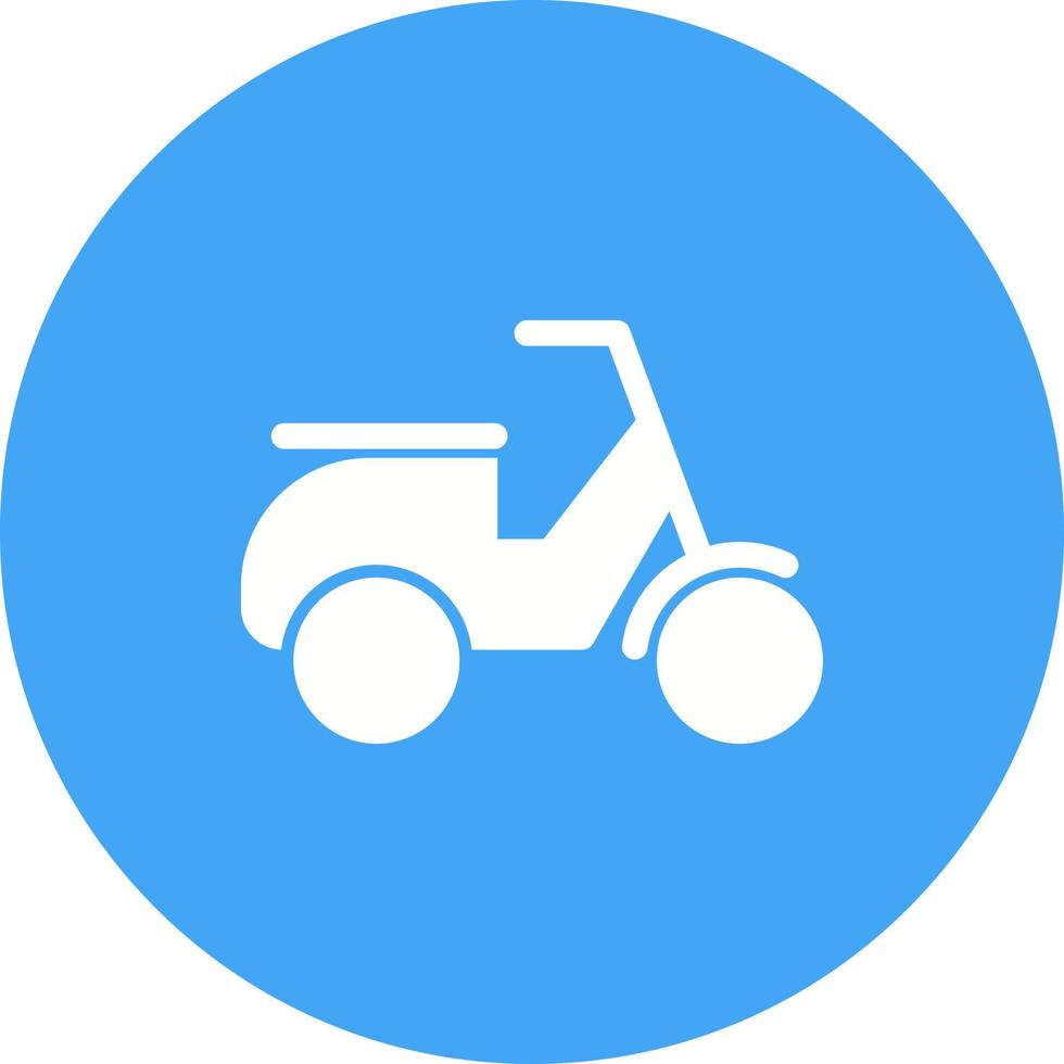 Scooter Circle Background Icon vector