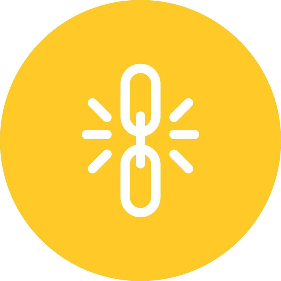 Link Building Circle Background Icon vector