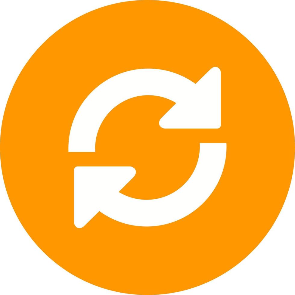 Refresh Page Circle Background Icon vector