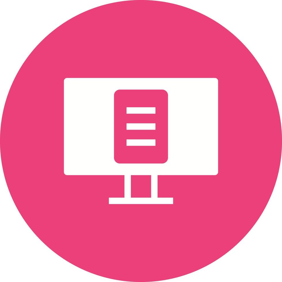 Online Lectures Circle Background Icon vector
