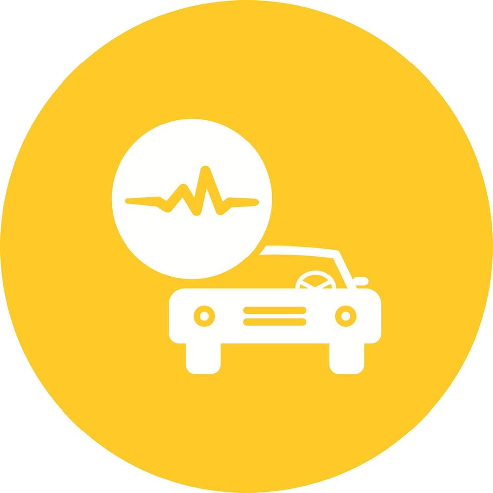 Car Health Circle Background Icon vector