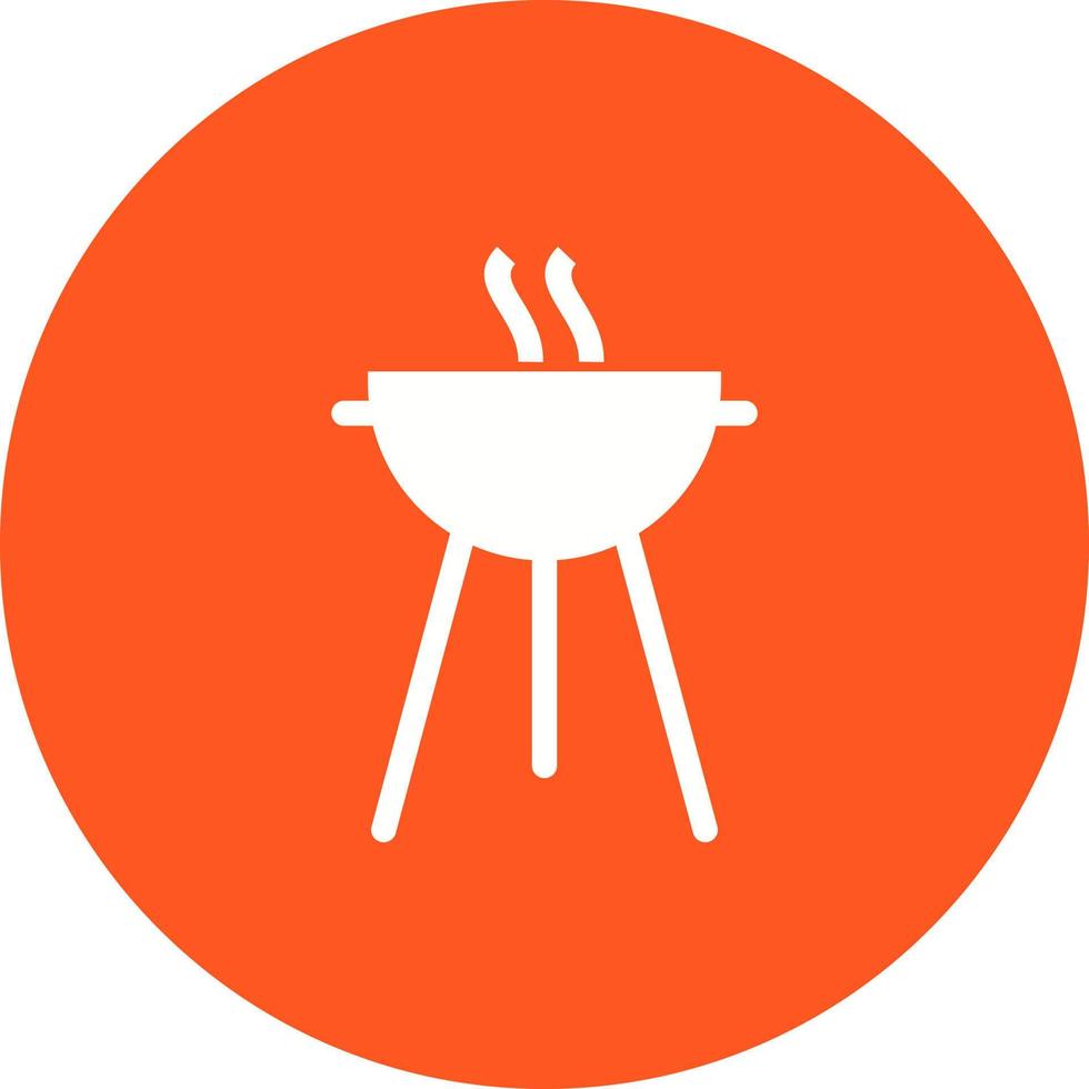 Barbecue Party Circle Background Icon vector