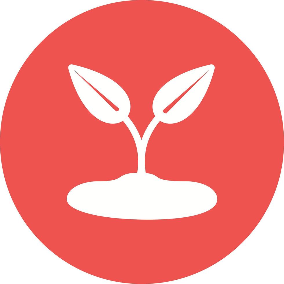 Sprout Circle Background Icon vector