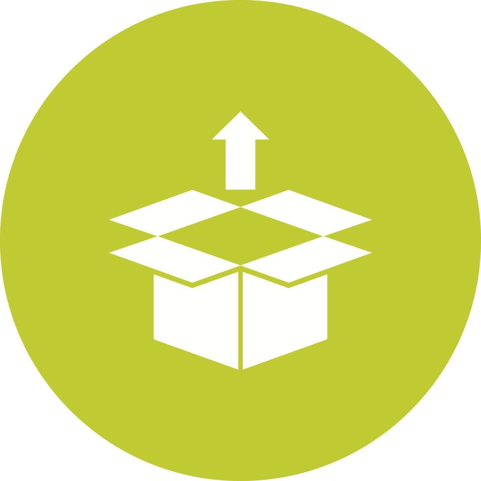Remove from Package Circle Background Icon vector