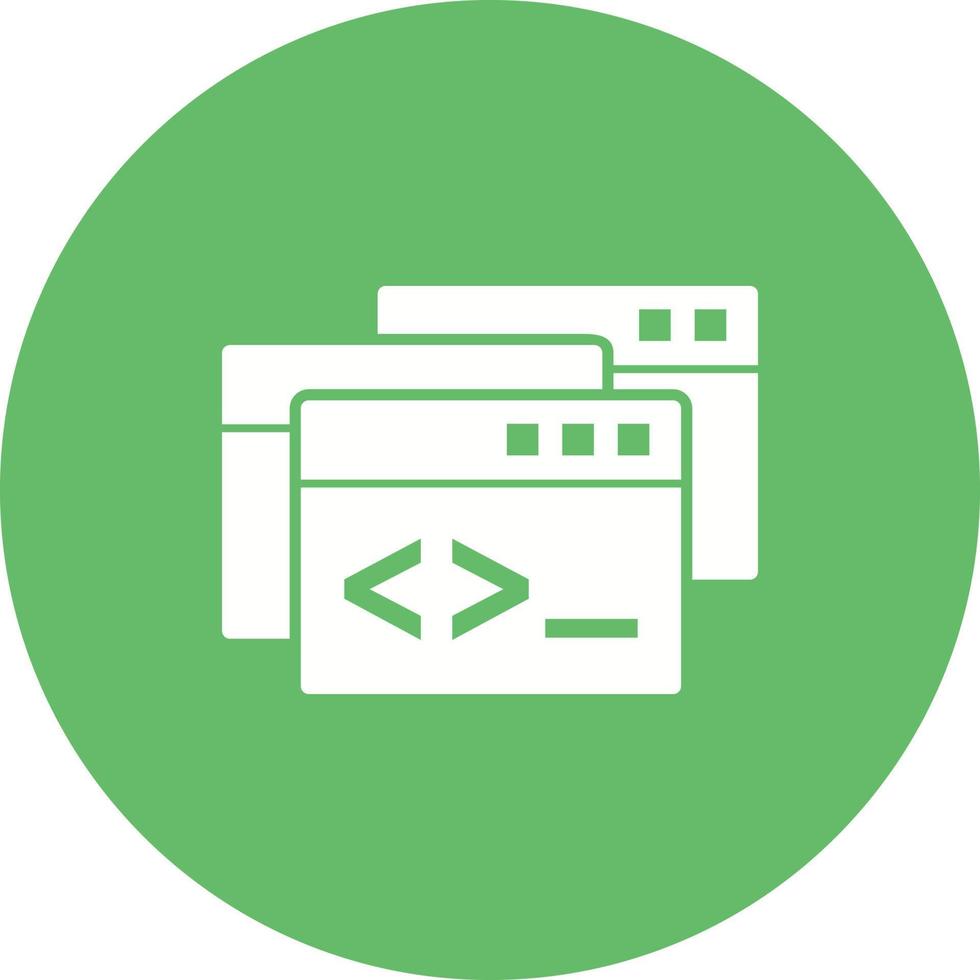 Programming Windows Circle Background Icon 8981121 Vector Art at Vecteezy