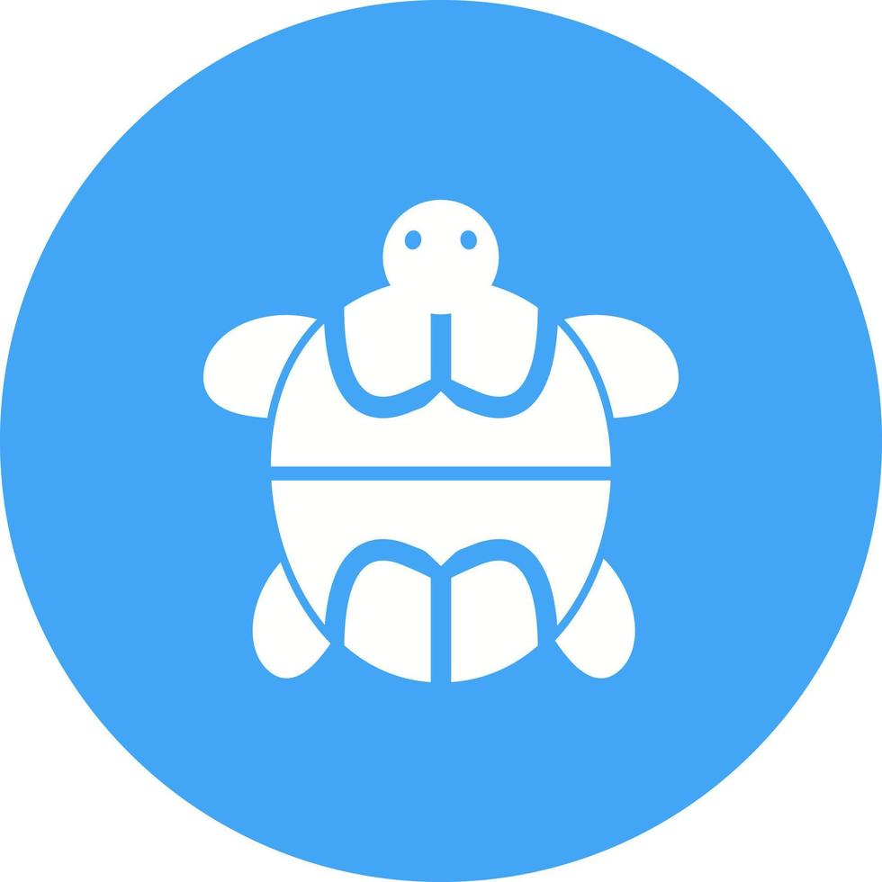 mascota, tortuga, círculo, plano de fondo, icono vector