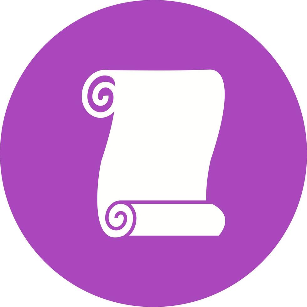 Scroll Circle Background Icon vector