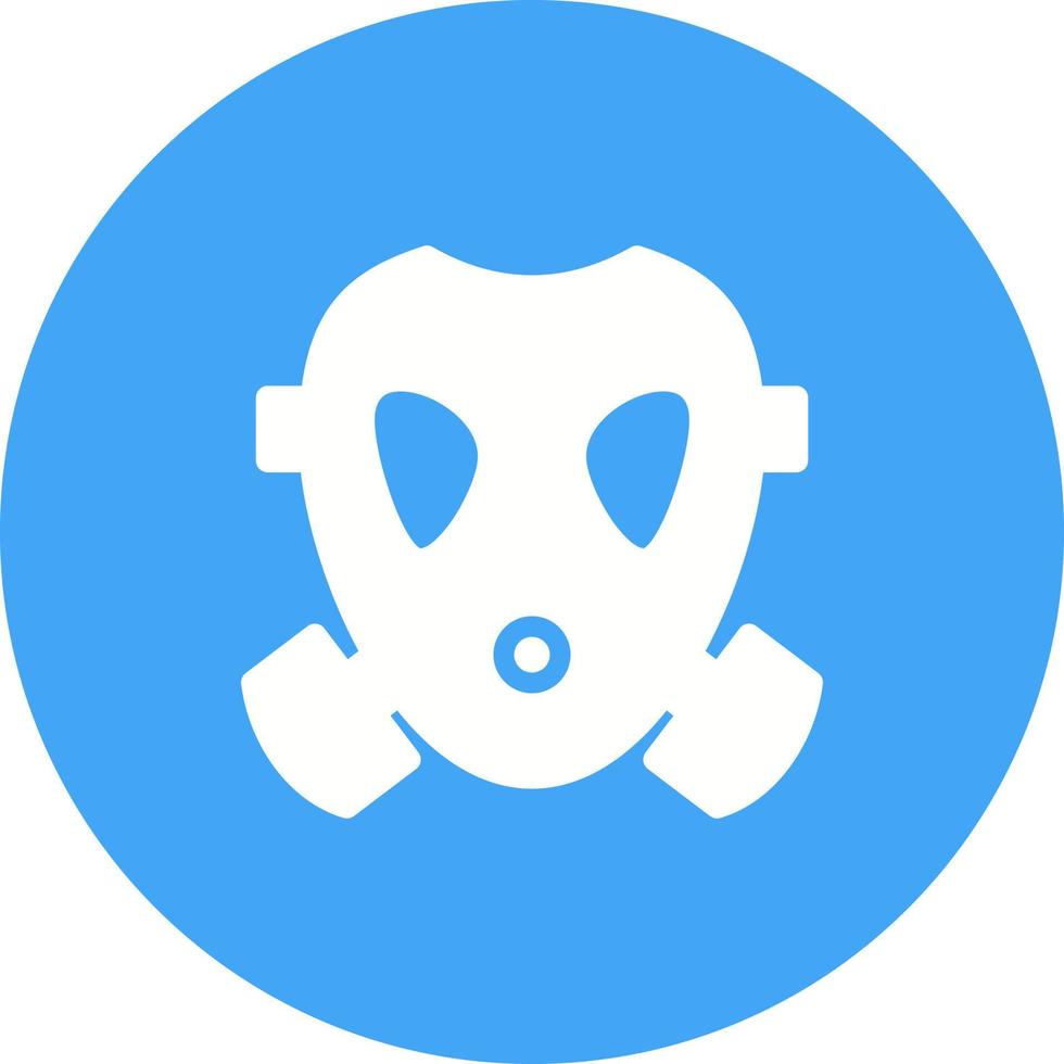 Oxygen Mask Circle Background Icon vector