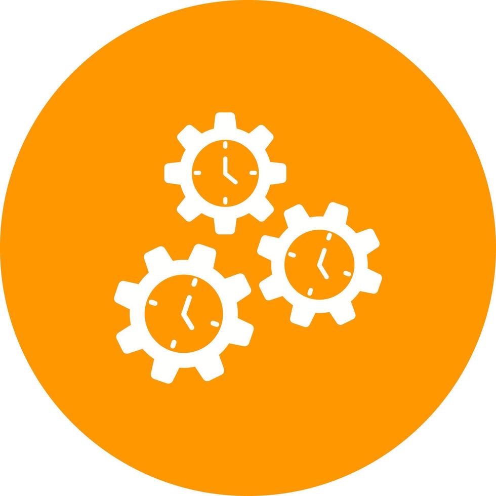 Time Management Circle Background Icon vector