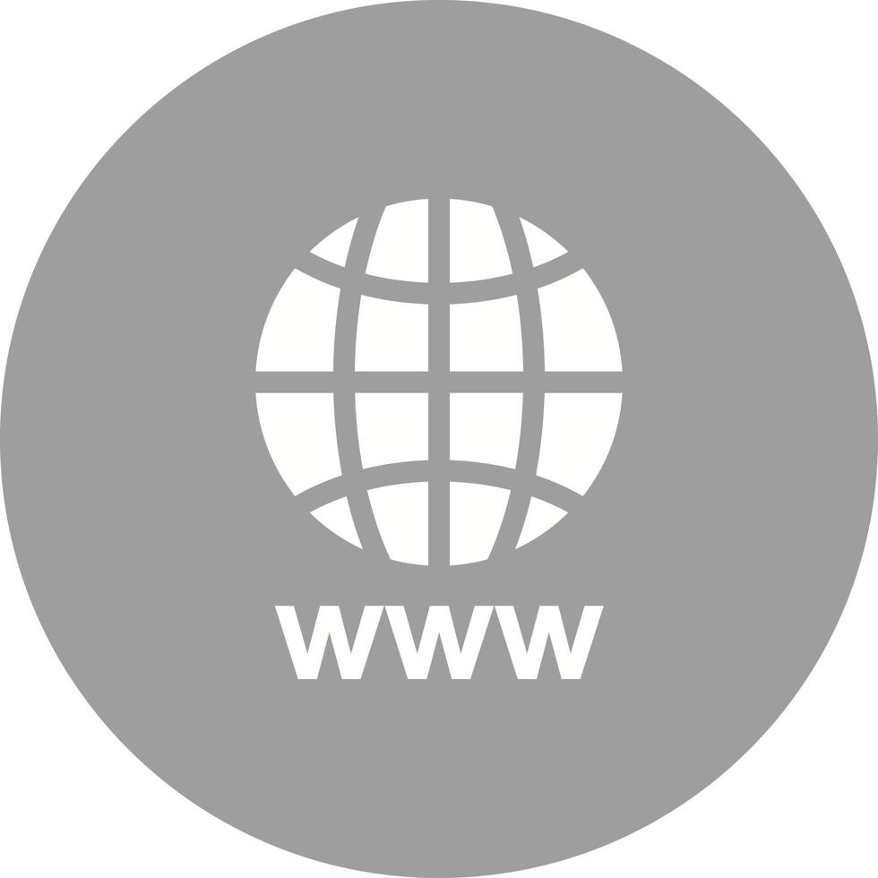 icono de fondo de círculo de world wide web vector