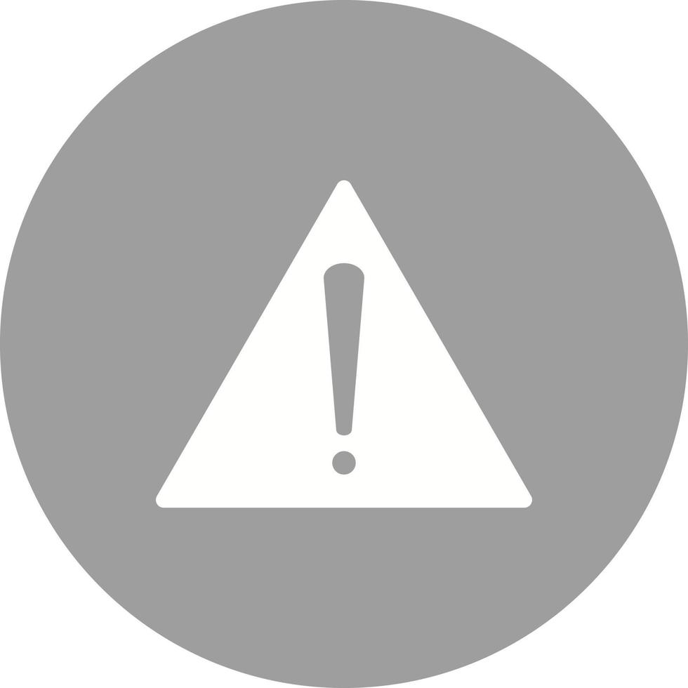 Warning Circle Background Icon vector