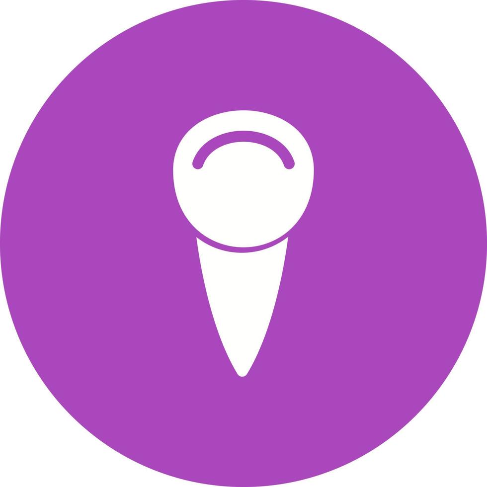 Canine Tooth Circle Background Icon vector