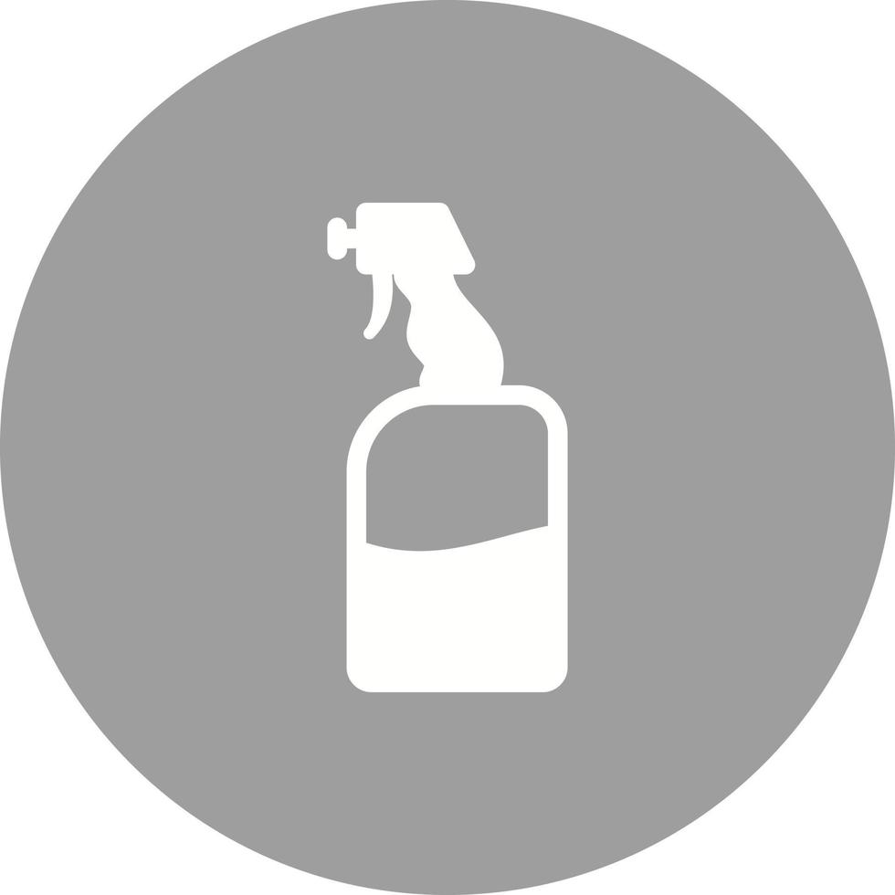 Glass Cleaner Circle Background Icon vector