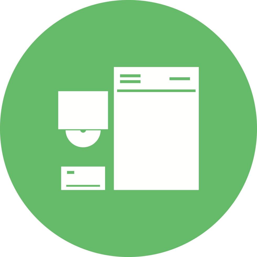 Branding Circle Background Icon vector