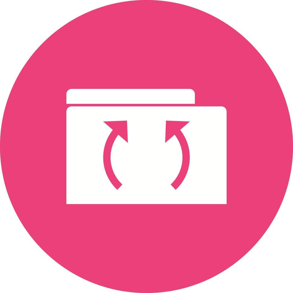 File Management Circle Background Icon vector