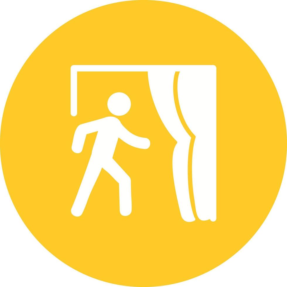 Going to cast vote Circle Background Icon vector