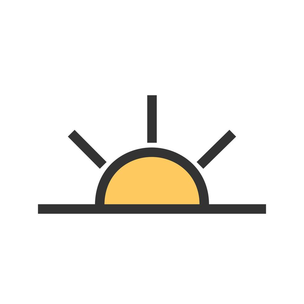 Sunrise Circle Background Icon vector