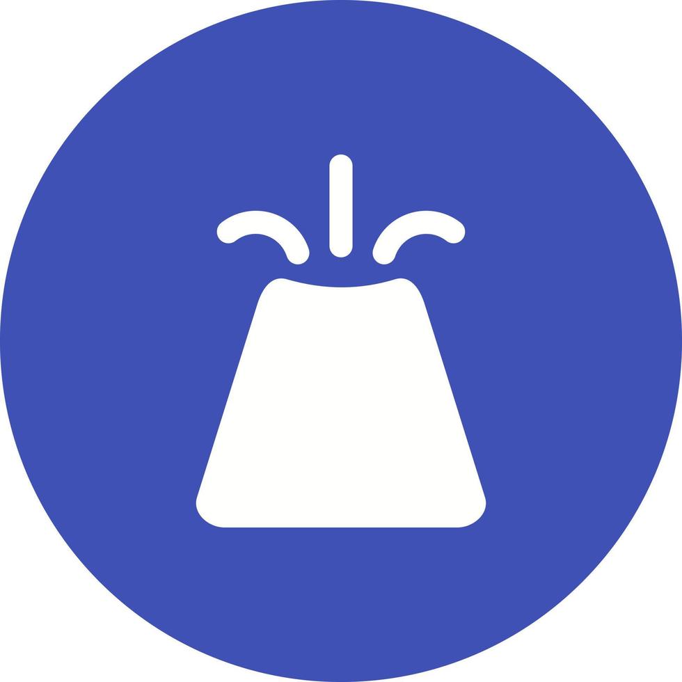 Volcano Circle Background Icon vector