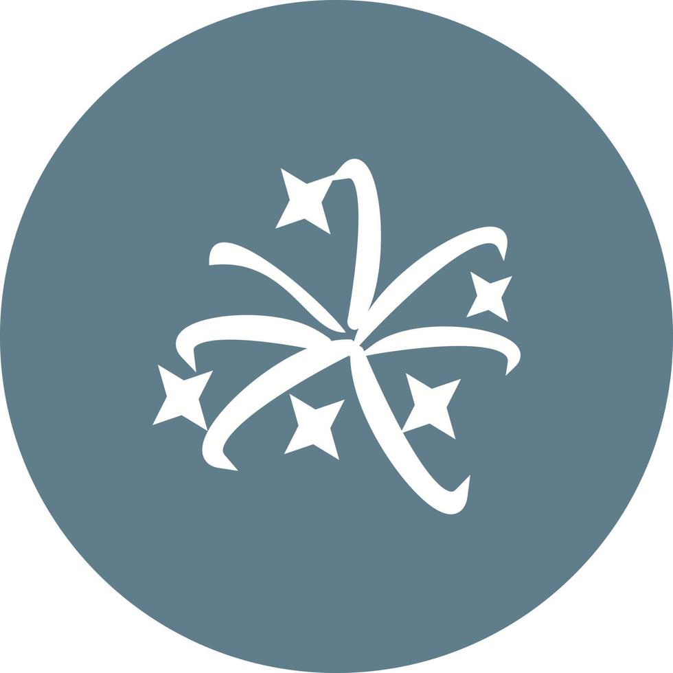 Fireworks Circle Background Icon vector