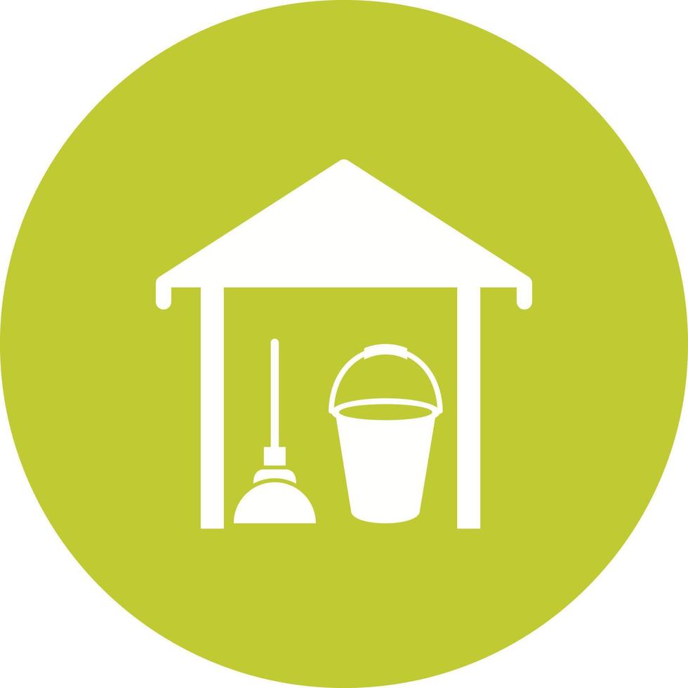Store Room Circle Background Icon vector