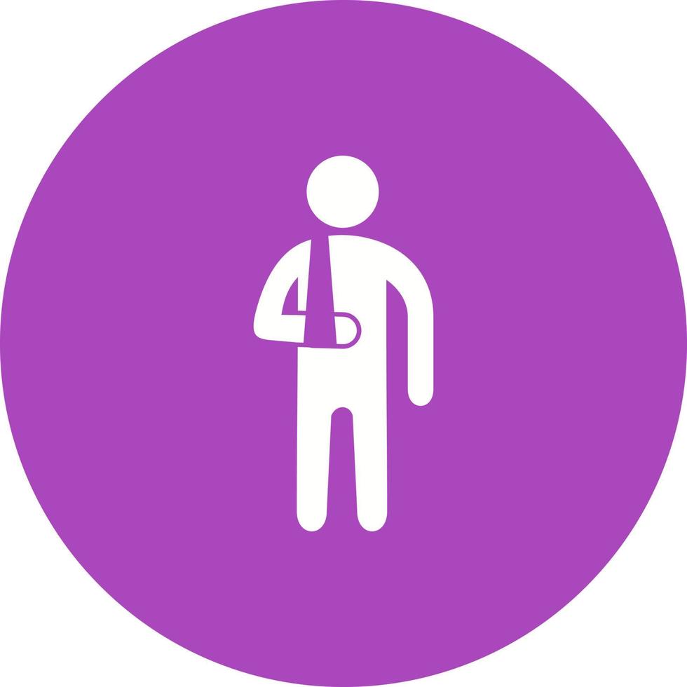 Patient Circle Background Icon vector