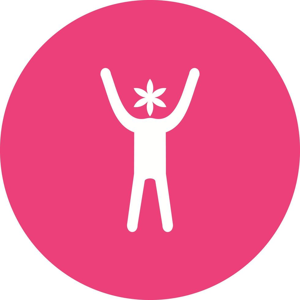 Cheerful Circle Background Icon vector