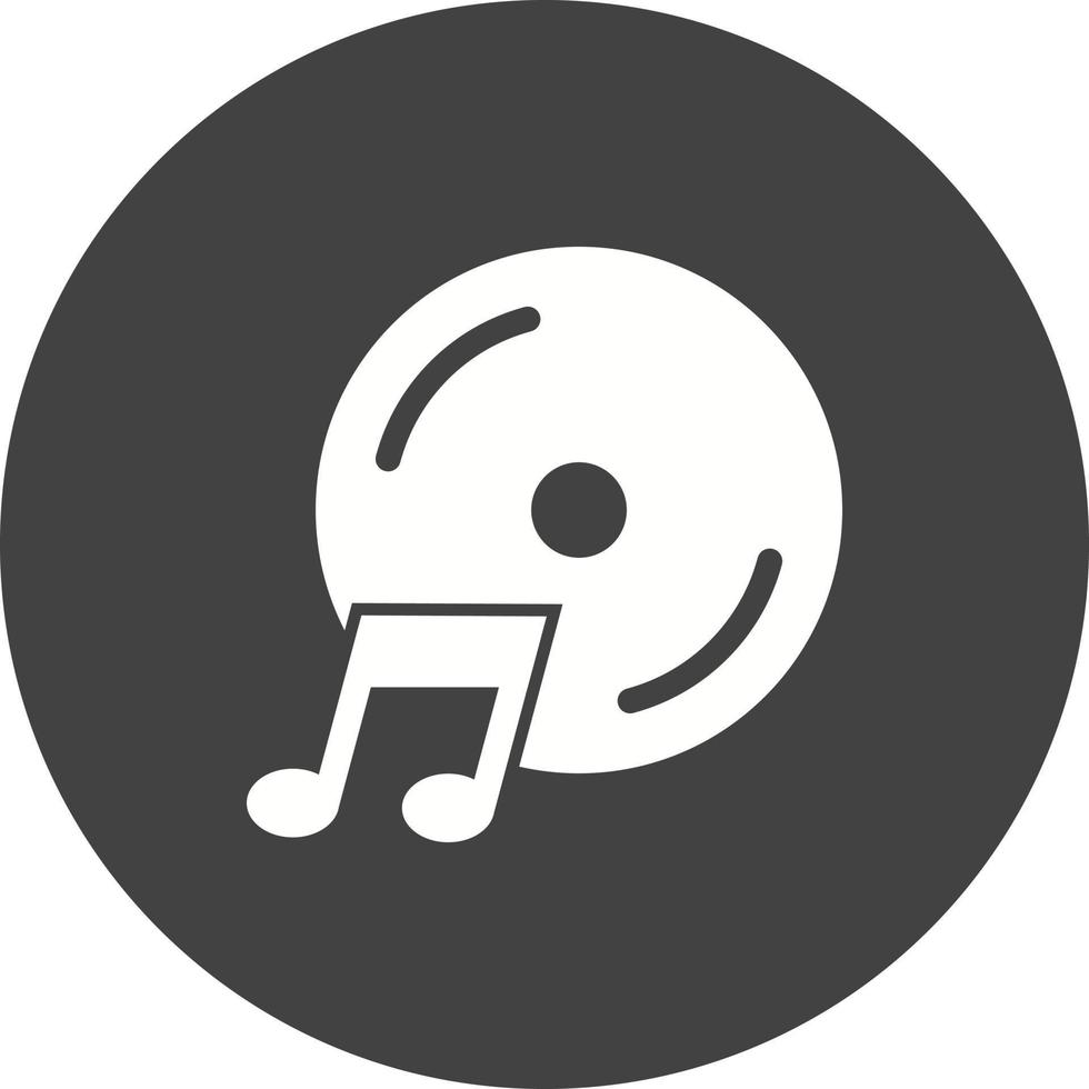 Music CD Circle Background Icon vector