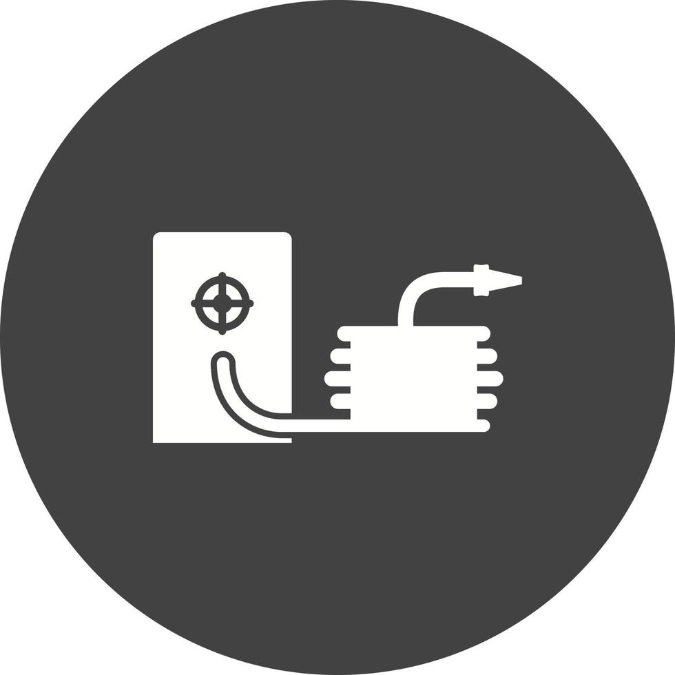 Water Hose Circle Background Icon vector