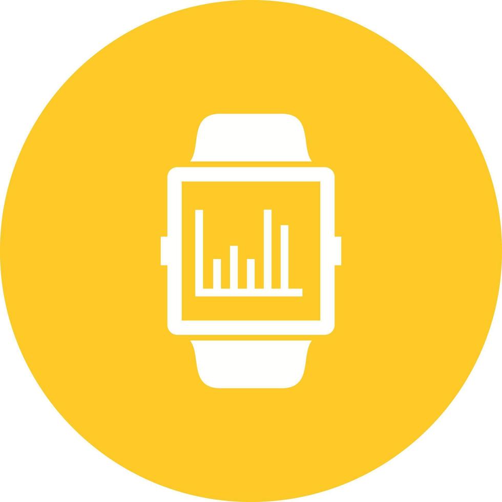 Graph Circle Background Icon vector