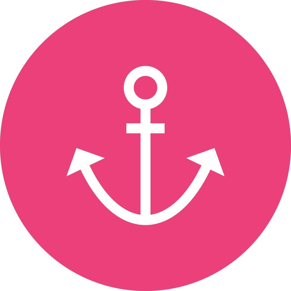 Anchor Circle Background Icon vector