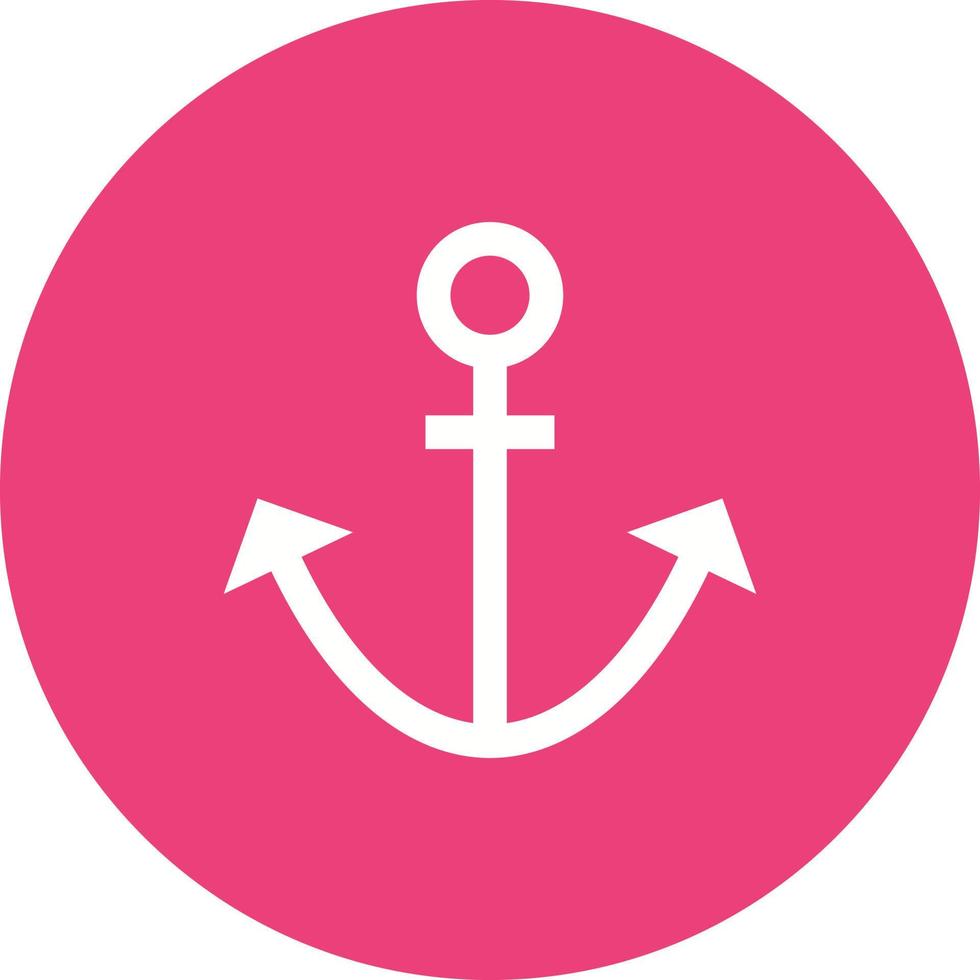 Anchor Circle Background Icon vector