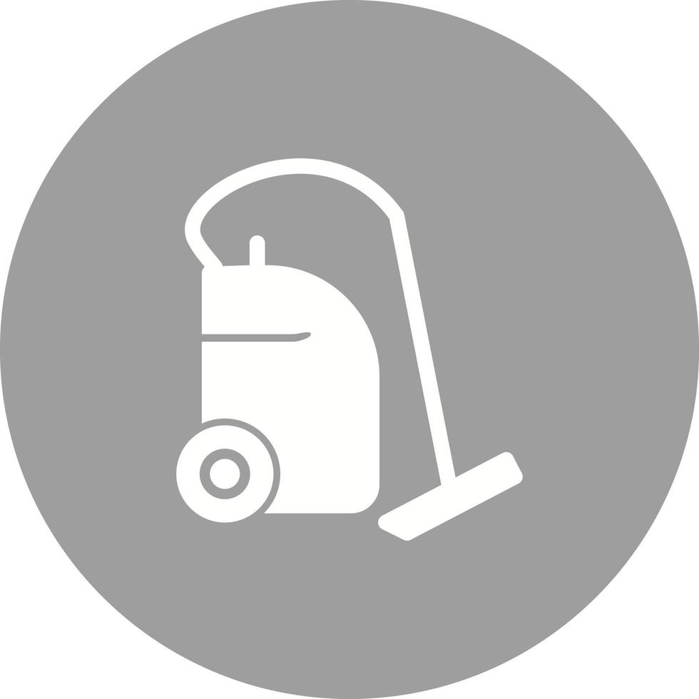 Vaccum Cleaner Circle Background Icon vector