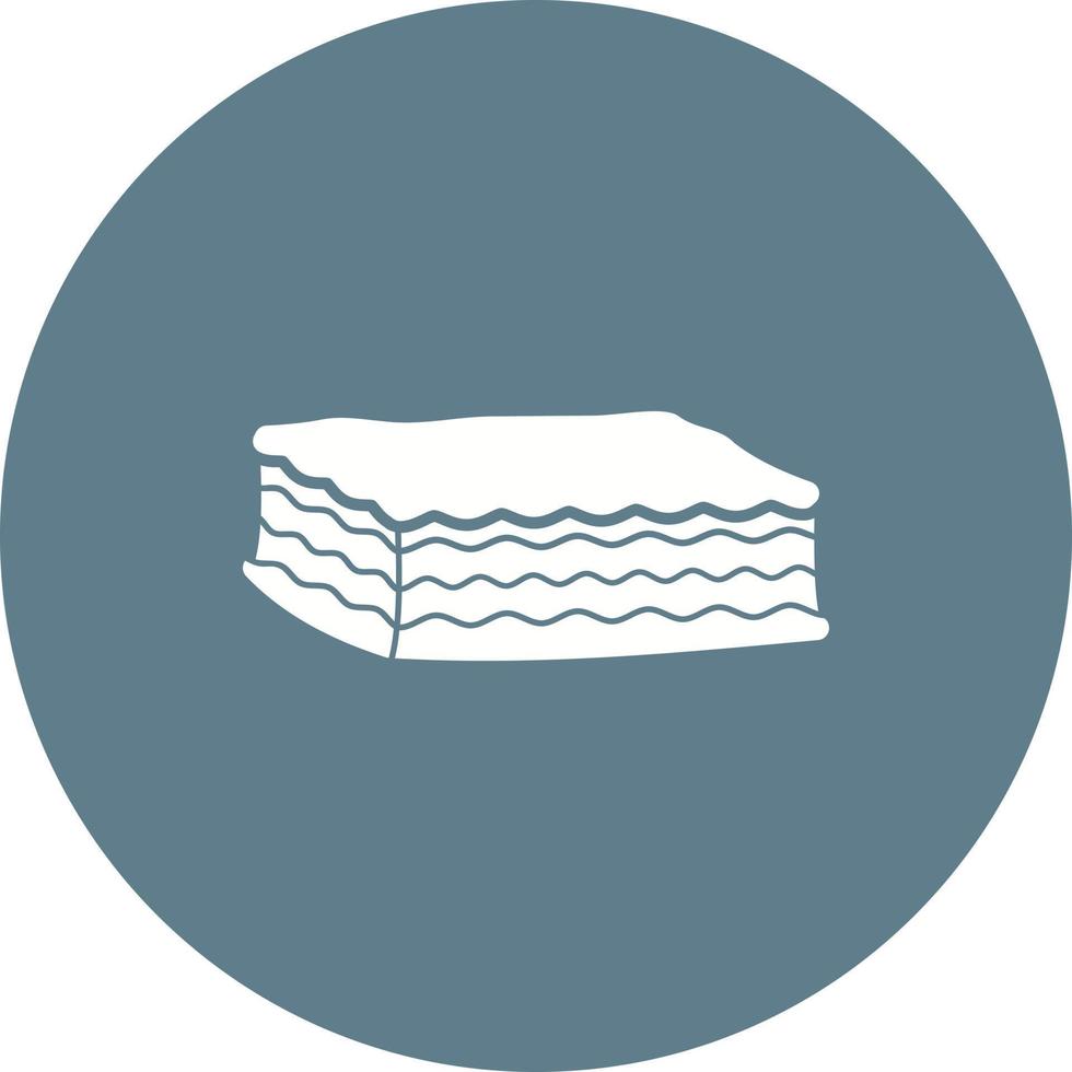 Lasagna Circle Background Icon vector