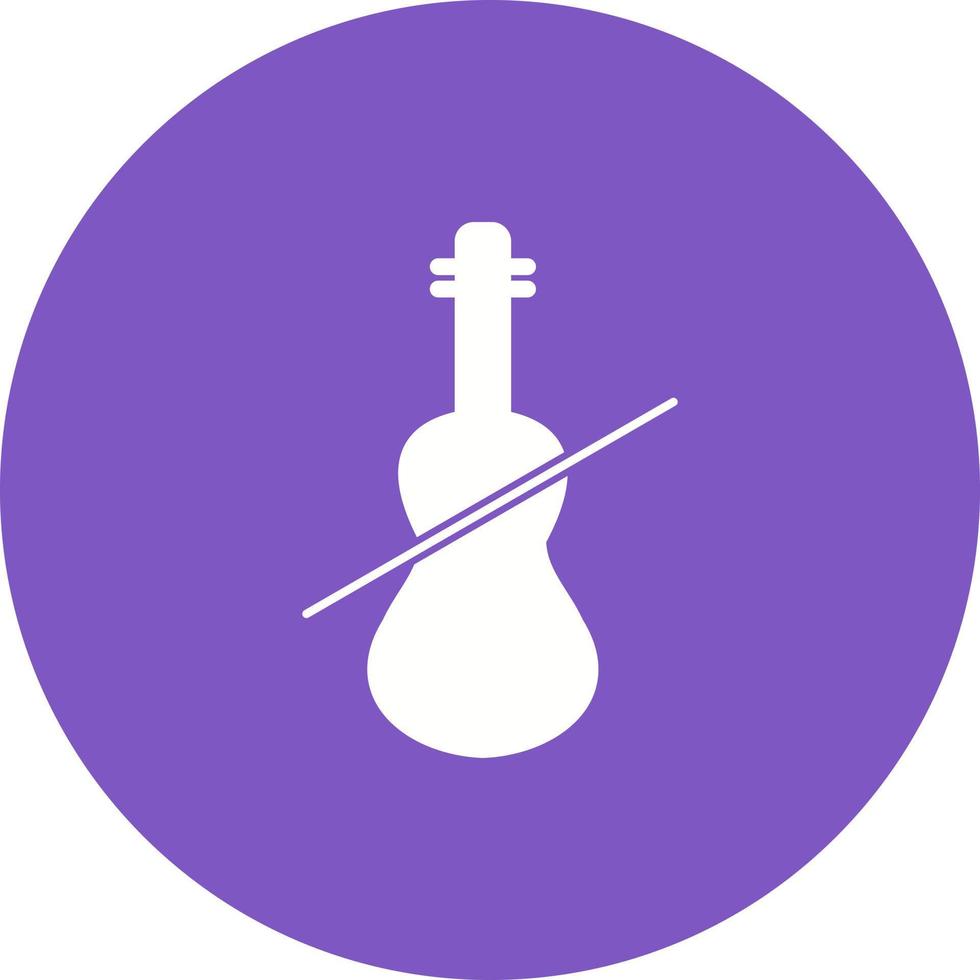 icono de fondo de círculo de violonchelo vector