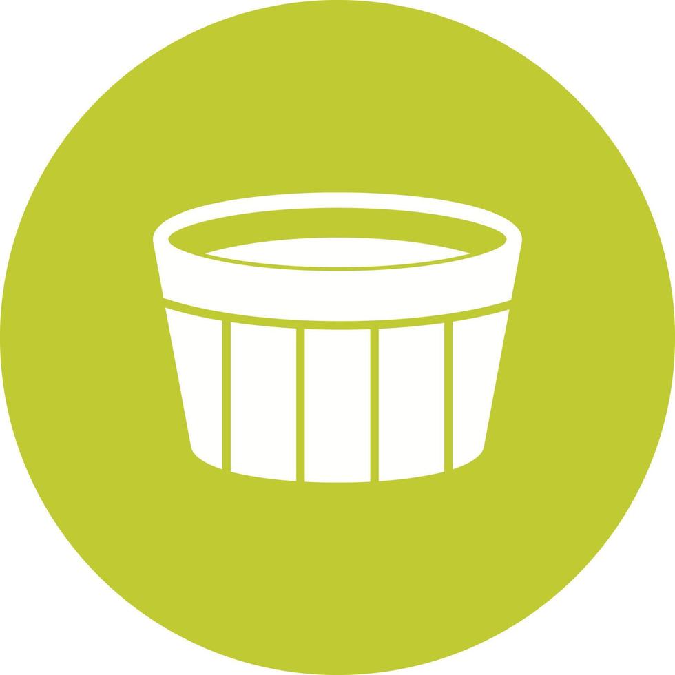 Creme Brulee Circle Background Icon vector