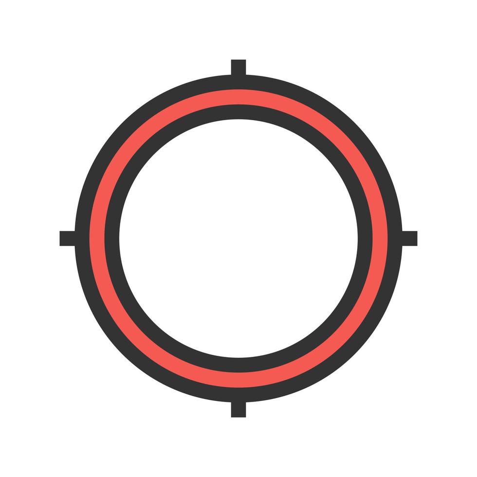 Location Access Circle Background Icon vector