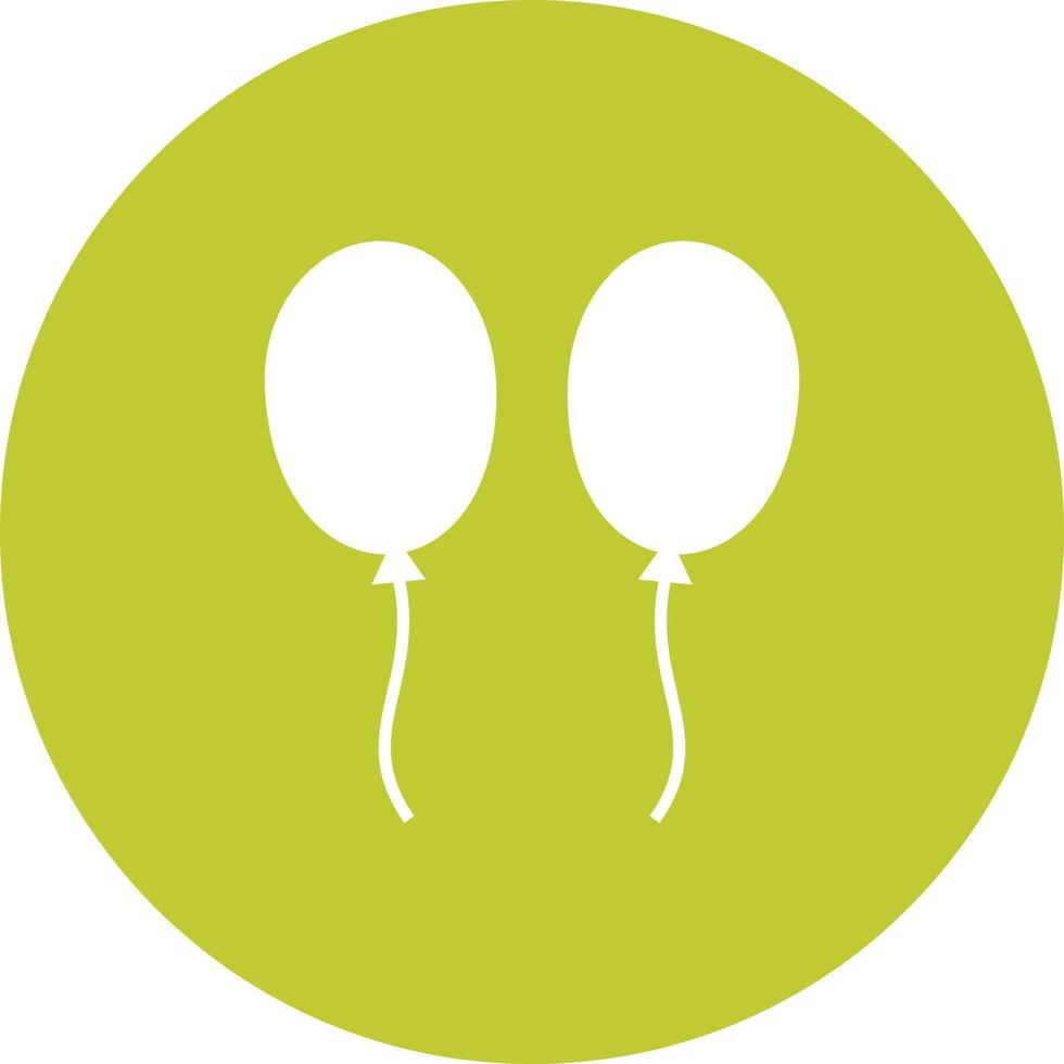Balloons Circle Background Icon vector