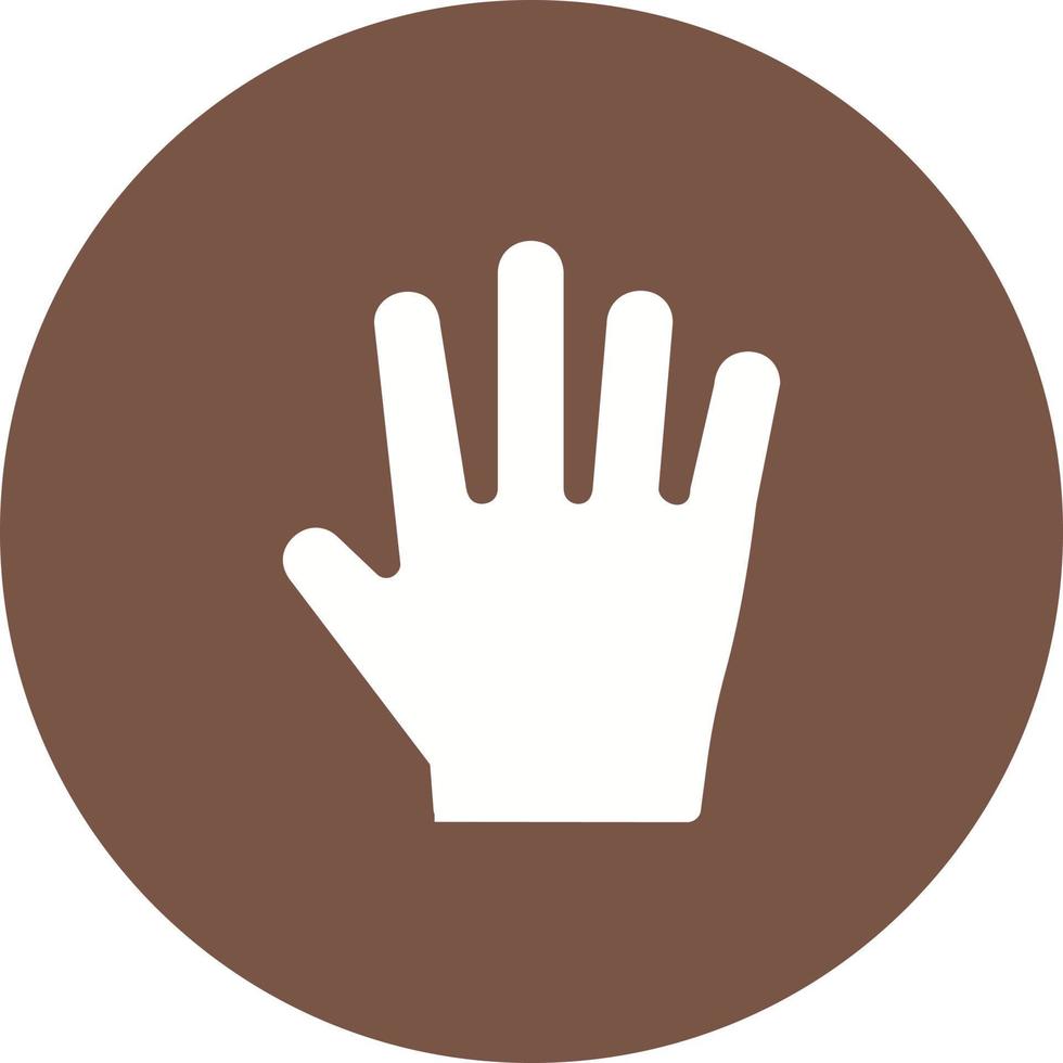 Hand Circle Background Icon vector