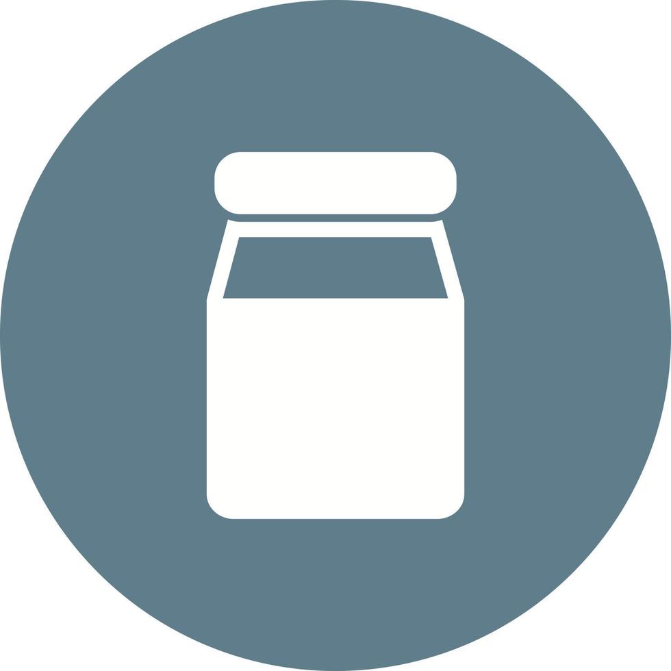 Milk Bottle Circle Background Icon vector