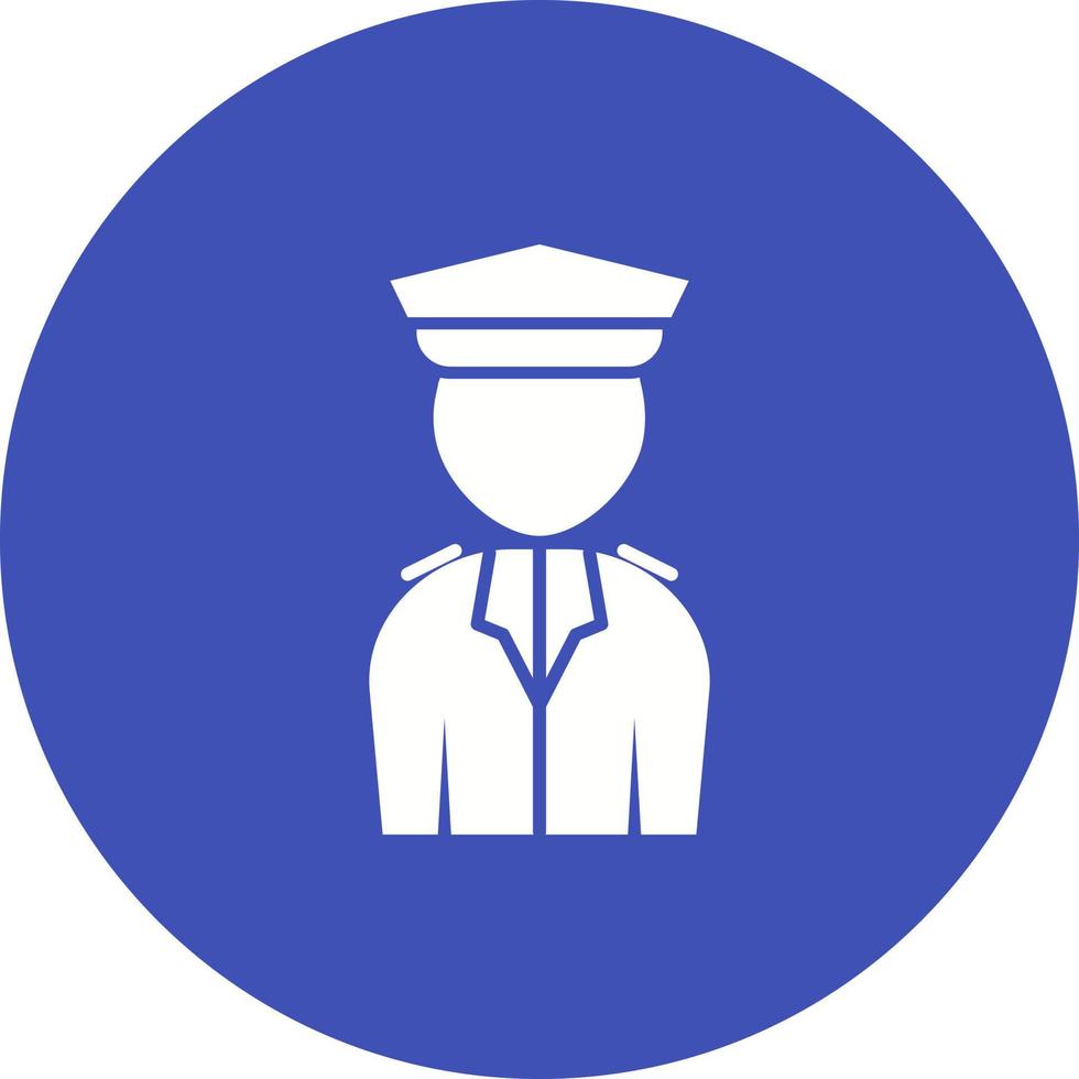 Airport Security Circle Background Icon vector