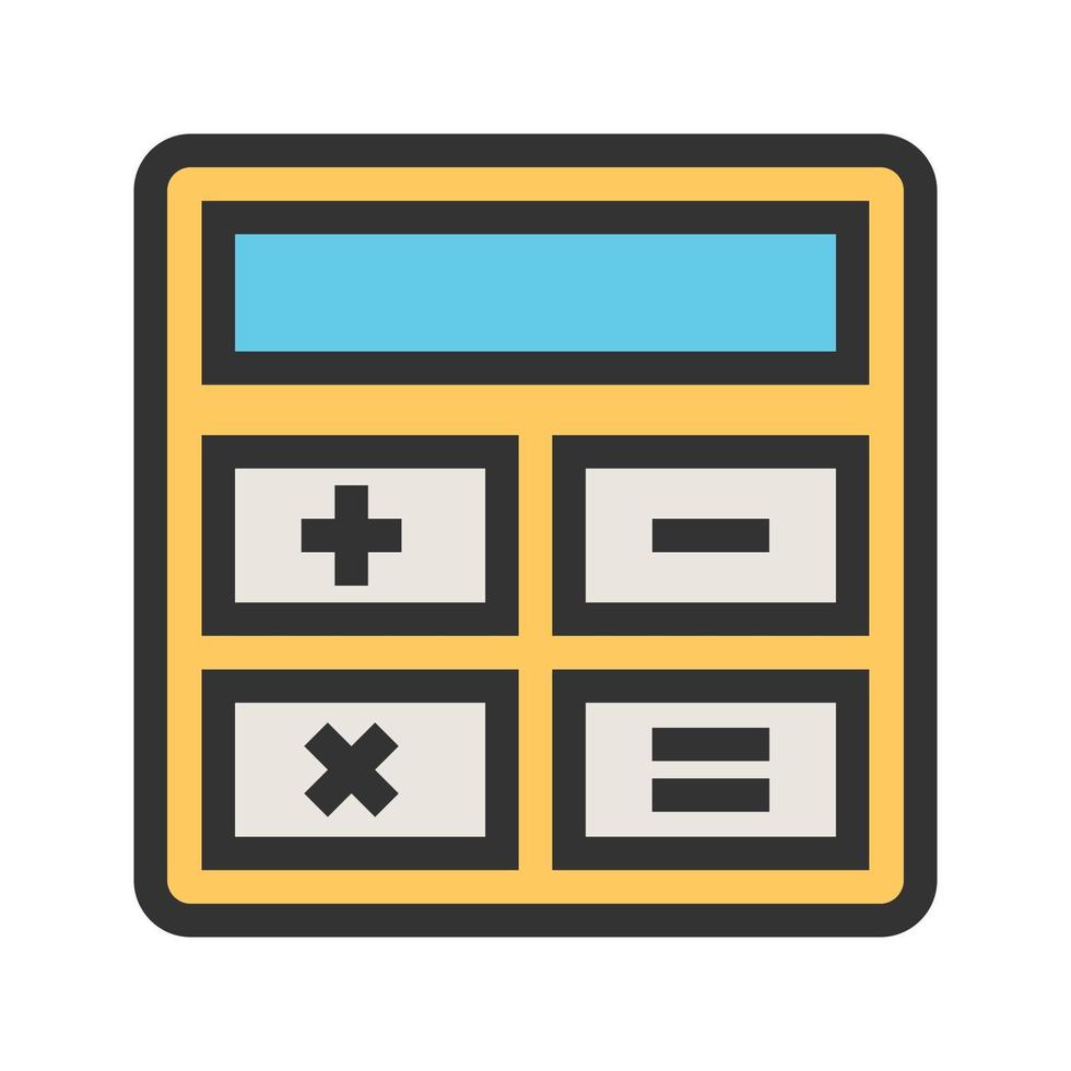 Calculator Circle Background Icon vector