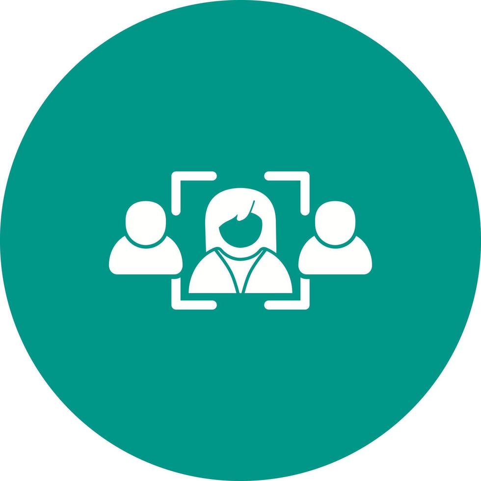 Select Candidate Circle Background Icon vector