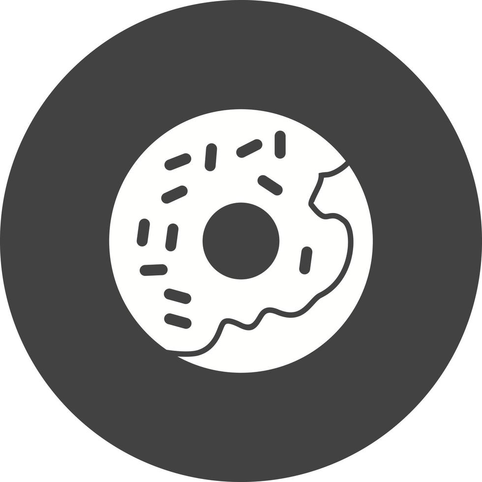 Doughnut Circle Background Icon vector