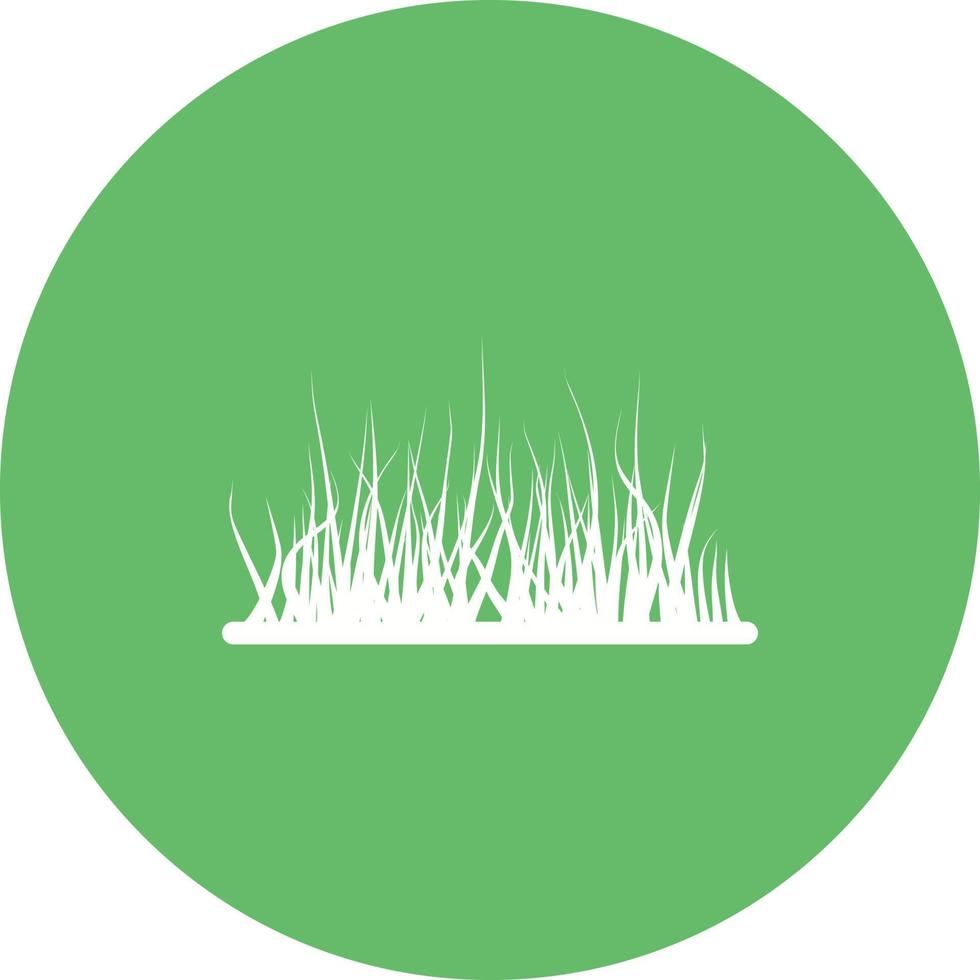 Grass Circle Background Icon vector