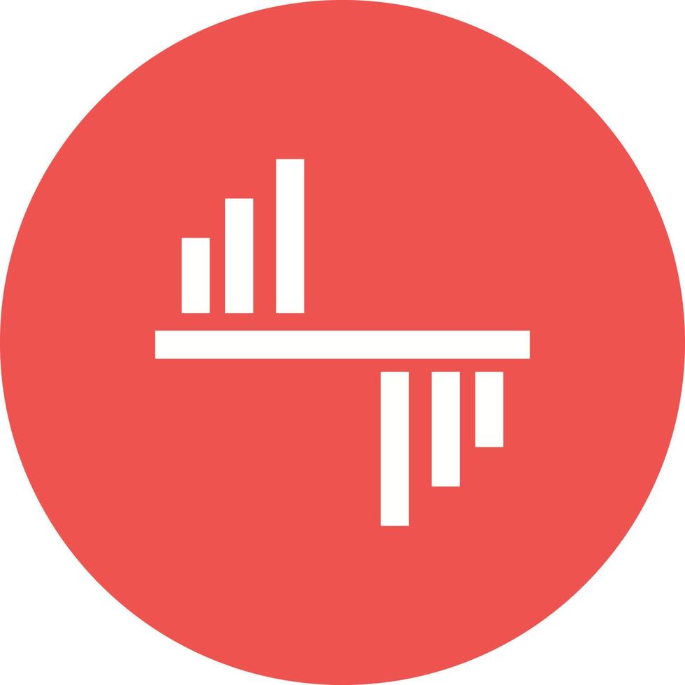 Graphical Representation Circle Background Icon vector