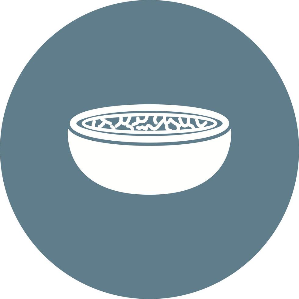 Bread Soup Circle Background Icon vector