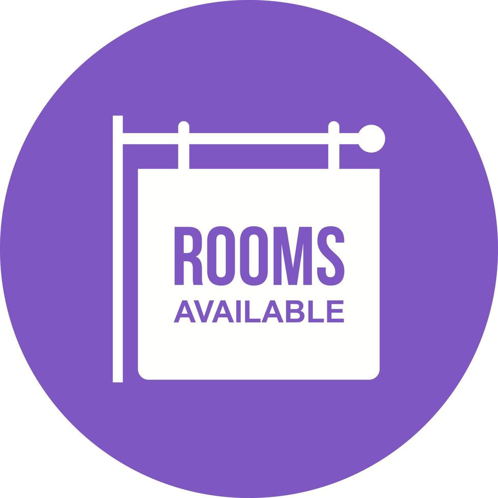 Rooms Circle Background Icon vector