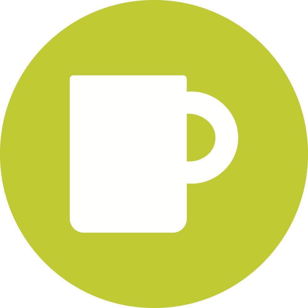 Mug Circle Background Icon vector