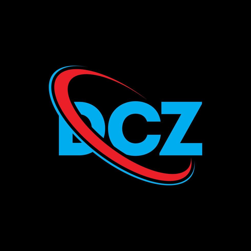 logotipo de DCZ. letra dcz. diseño del logotipo de la letra dcz. logotipo de las iniciales dcz vinculado con un círculo y un logotipo de monograma en mayúsculas. tipografía dcz para tecnología, negocios y marca inmobiliaria. vector