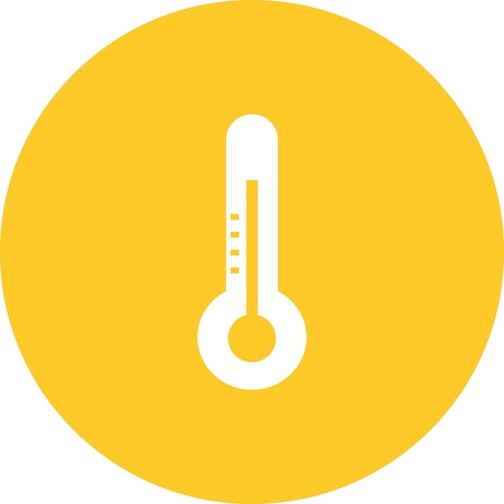 Temperature Check Circle Background Icon vector